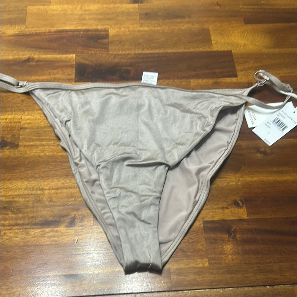 NWT Good American Women's Tan Bikini Bottom size 7